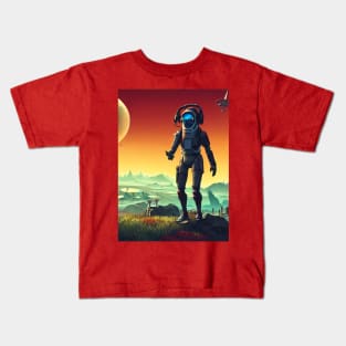 No Mans Sky - Traveler Greetings Kids T-Shirt